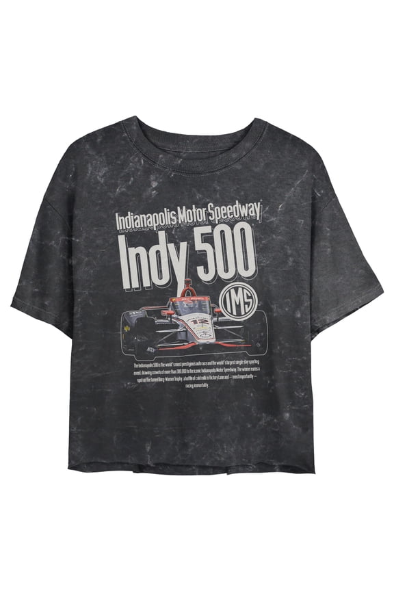 Juniors Indy 500 Racing Immortality Quote T Shirt