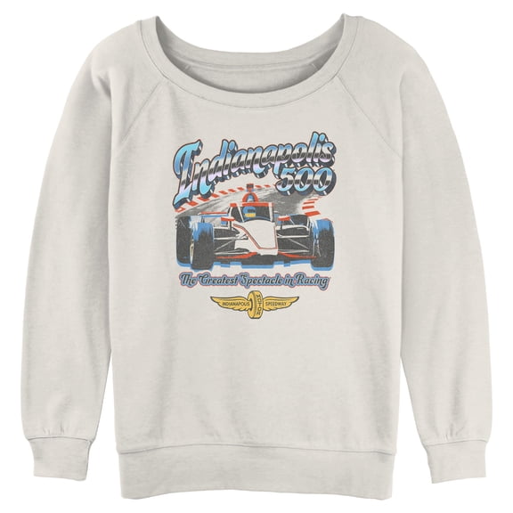 Juniors Indy 500 The Greatest Spectacle in Racing Chrome Logo Sweatshirt