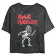 thumbnail image 1 of Juniors Iron Maiden Eddie Knife Logo T Shirt, 1 of 4