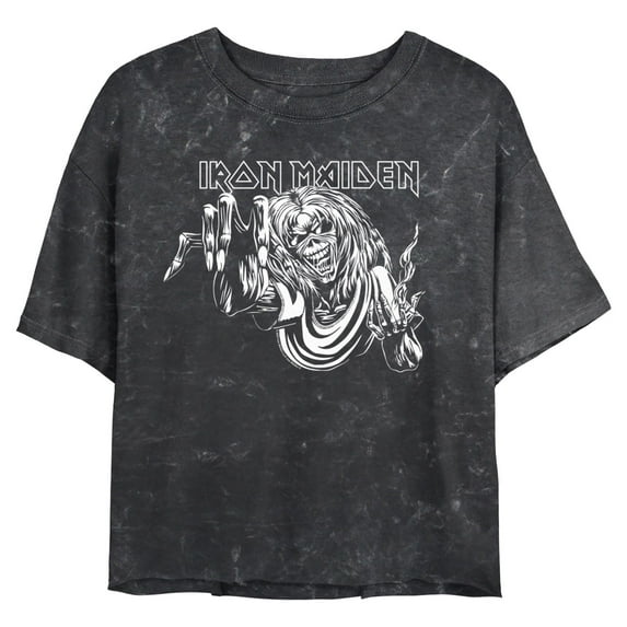 Juniors Iron Maiden Monochrome Eddie Number of the Beast T Shirt
