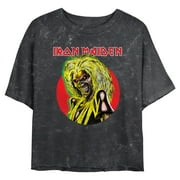 Juniors Iron Maiden Retro Eddie Logo T Shirt