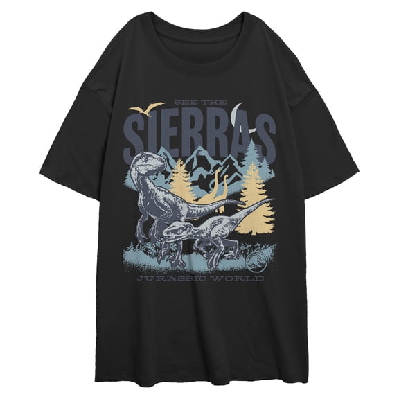 Juniors Jurassic Park: Dominion Dinosaurs Sierra Landscape T Shirt