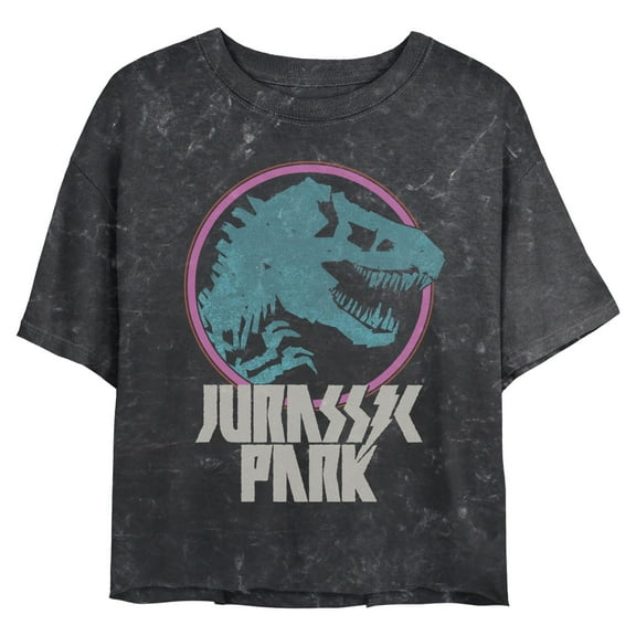 Juniors Jurassic World Colorful Dinosaur Art T Shirt