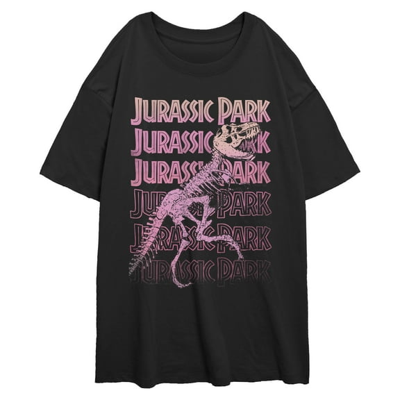 Juniors Jurassic World Fossil Logo Repeat T Shirt