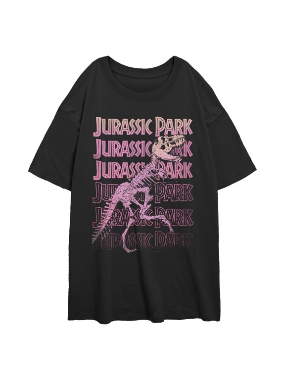 Juniors Jurassic World Fossil Logo Repeat T Shirt