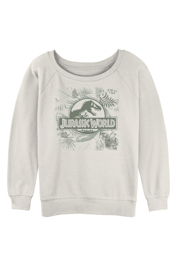 Juniors Jurassic World Tropical Movie Logo Sweatshirt