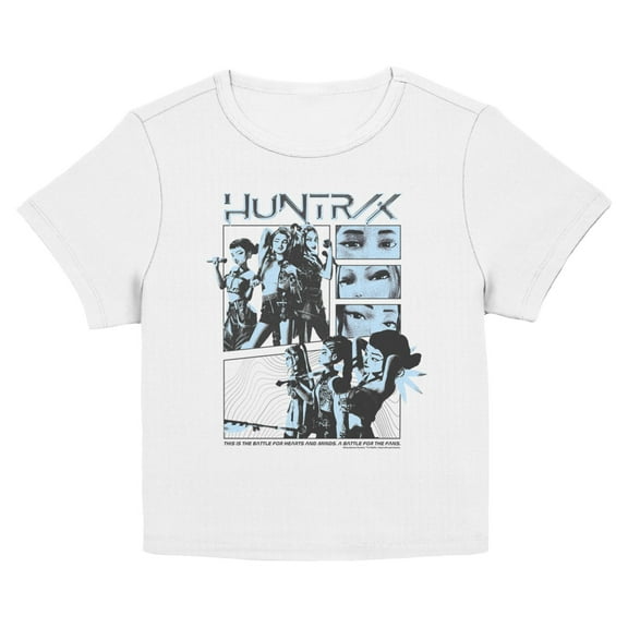 Juniors KPop Demon Hunters A Battle For The Fans Girls Panels T Shirt