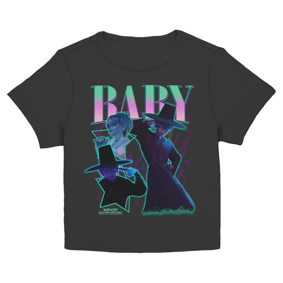 Juniors KPop Demon Hunters Baby Saja Collage Superstar T Shirt
