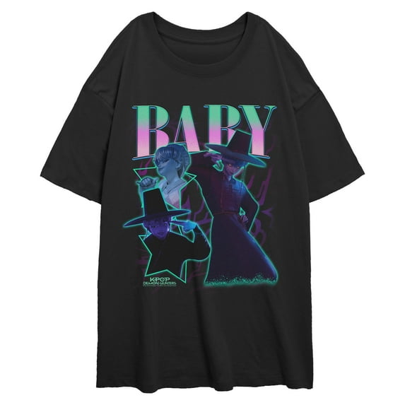 Juniors KPop Demon Hunters Baby Saja Idol Collage T Shirt