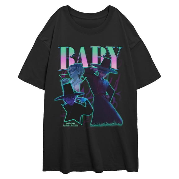 Juniors KPop Demon Hunters Baby Saja Idol Collage T Shirt