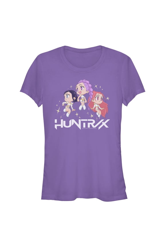Juniors KPop Demon Hunters Chibi Trio Huntrix T Shirt