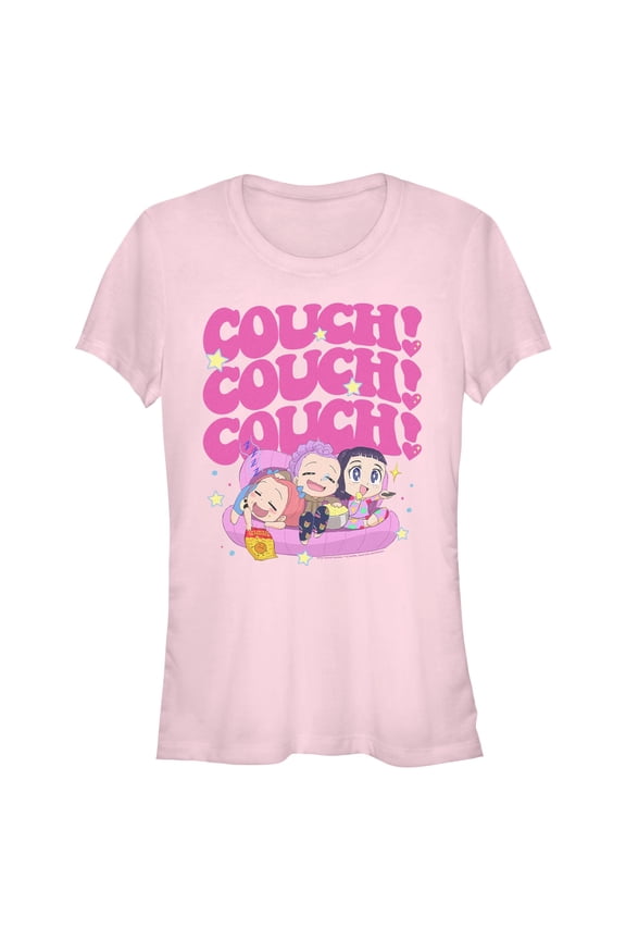 Juniors KPop Demon Hunters Cute Friendship Couch Time T Shirt