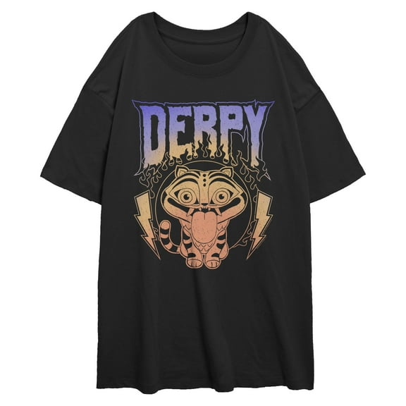 Juniors KPop Demon Hunters Derpy Tongue Out T Shirt