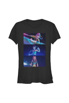 Juniors KPop Demon Hunters Group Shot Trio T Shirt