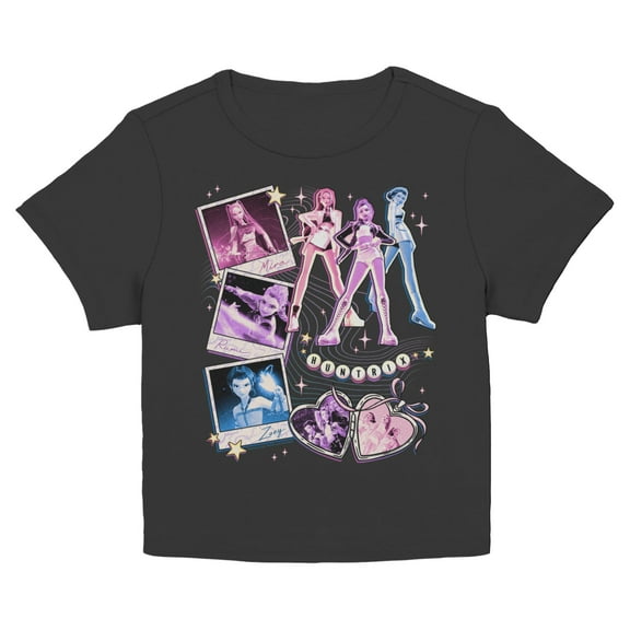 Juniors KPop Demon Hunters Huntrix Cute Instant Film T Shirt
