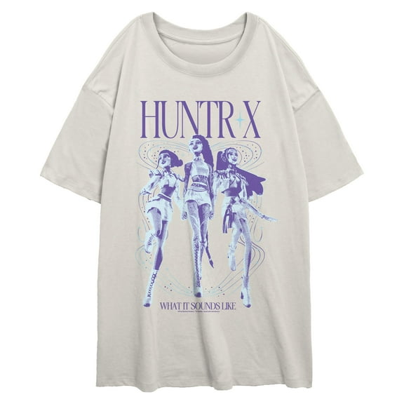 Juniors KPop Demon Hunters Huntrix What It Sound Like T Shirt