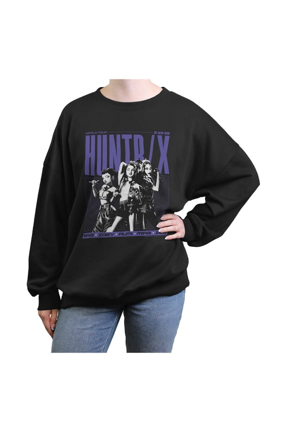 Juniors KPop Demon Hunters Huntrix World Tour Idols Sweatshirt
