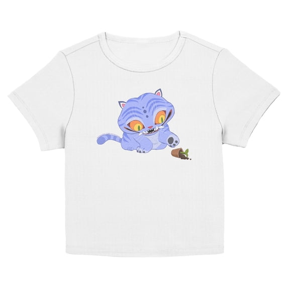 Juniors KPop Demon Hunters Mischievous Derpy Plant T Shirt