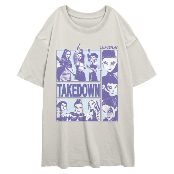 Juniors KPop Demon Hunters Takedown Huntrix Girls T Shirt
