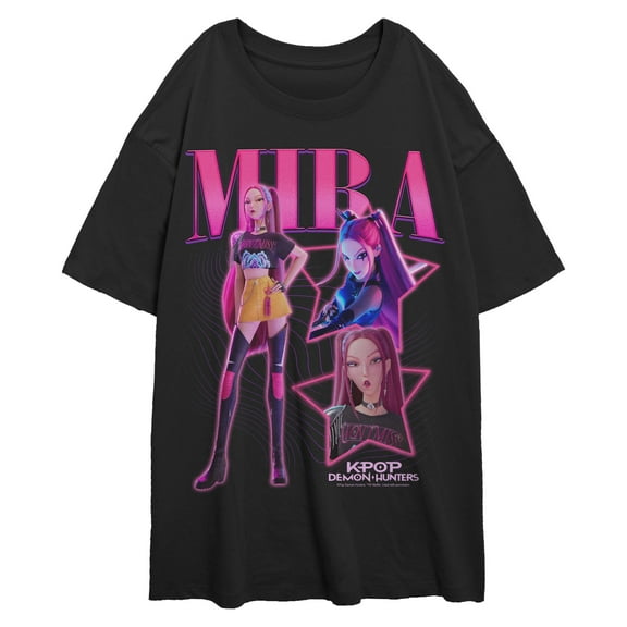 Juniors KPop Demon Hunters Your Idol Mira Logo T Shirt