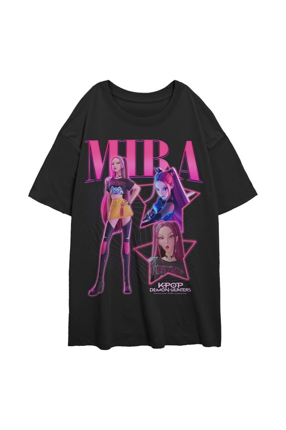 Juniors KPop Demon Hunters Your Idol Mira Logo T Shirt