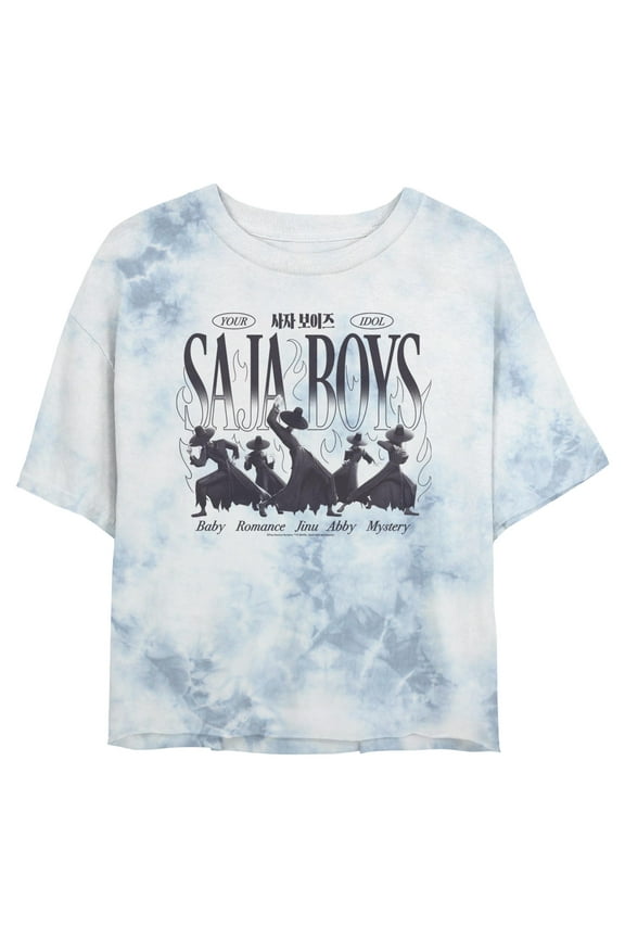 Juniors KPop Demon Hunters Your Saja Boys Idols Silhouette Cropped T-Shirt