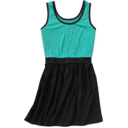 Juniors Knit Color Block Dress - Walmart.com