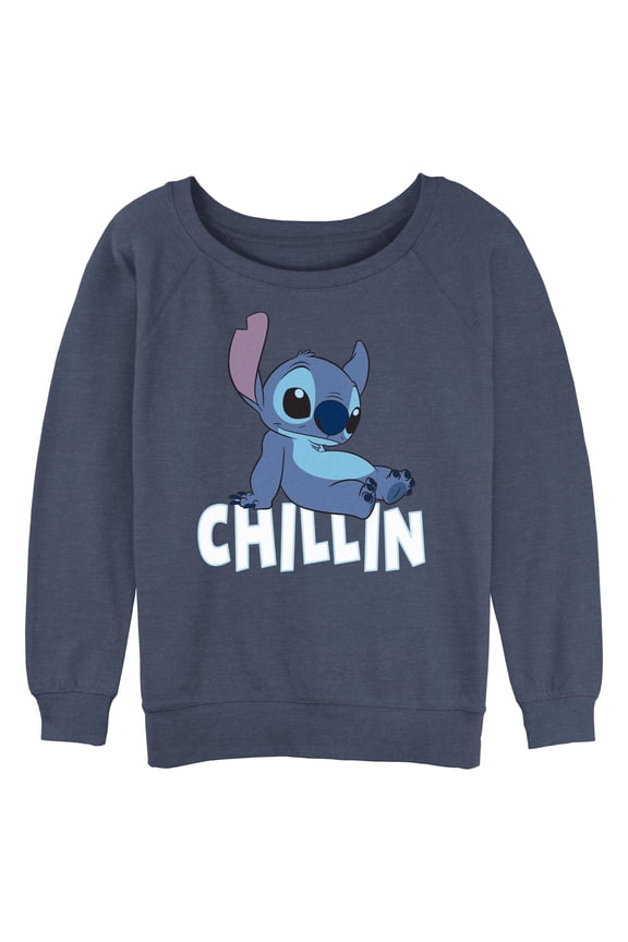 Juniors Lilo & Stitch Alien Chillin Sweatshirt