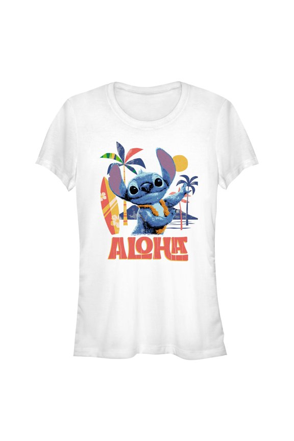 Juniors Lilo & Stitch Aloha Alien T Shirt