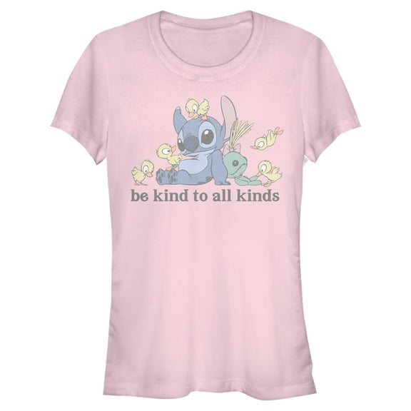 Juniors Lilo & Stitch Be Kind to All Kinds T Shirt