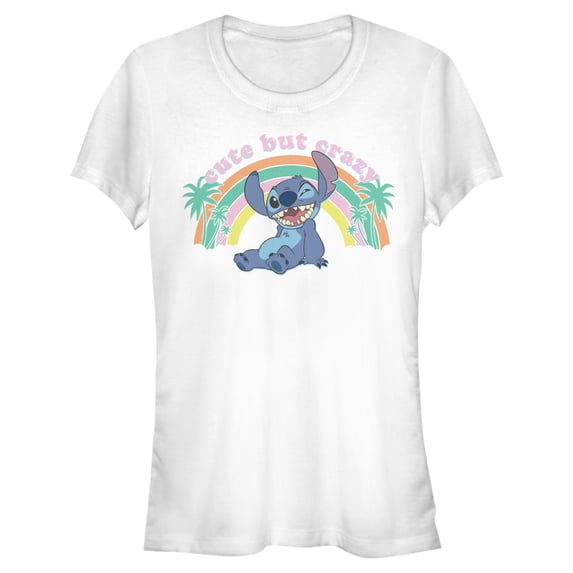 Juniors Lilo & Stitch Cute But Crazy T Shirt
