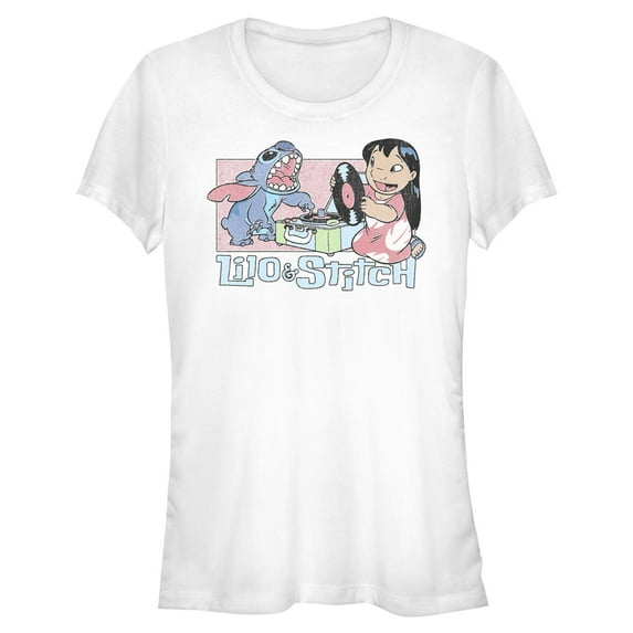 Juniors Lilo & Stitch DJ Duo T Shirt