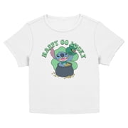 Juniors Lilo & Stitch Go Happy Go Lucky T Shirt