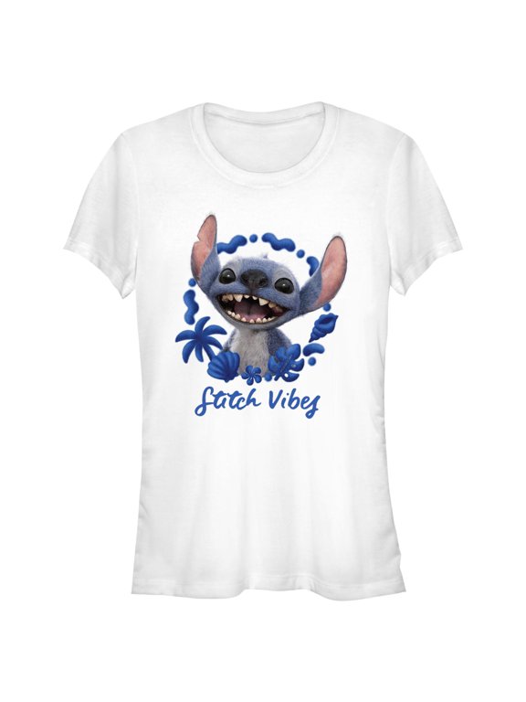 Juniors Lilo & Stitch Happy Alien Vibes T Shirt