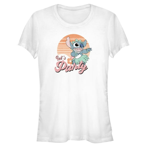 Juniors Lilo & Stitch Let's Party Hula Dance T Shirt