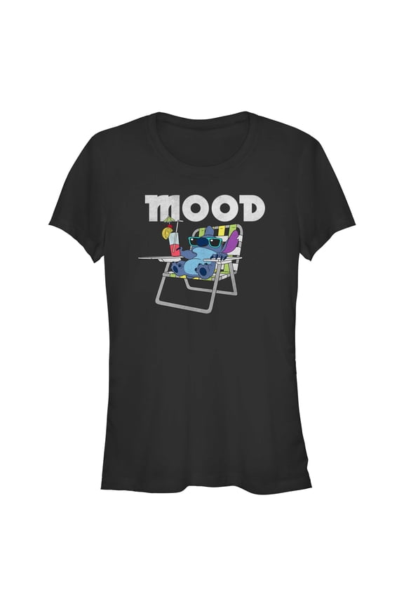Juniors Lilo & Stitch Mood Relaxing Stitch T Shirt
