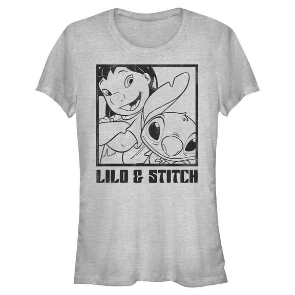 Juniors Lilo & Stitch Snapshot with Attitude T Shirt