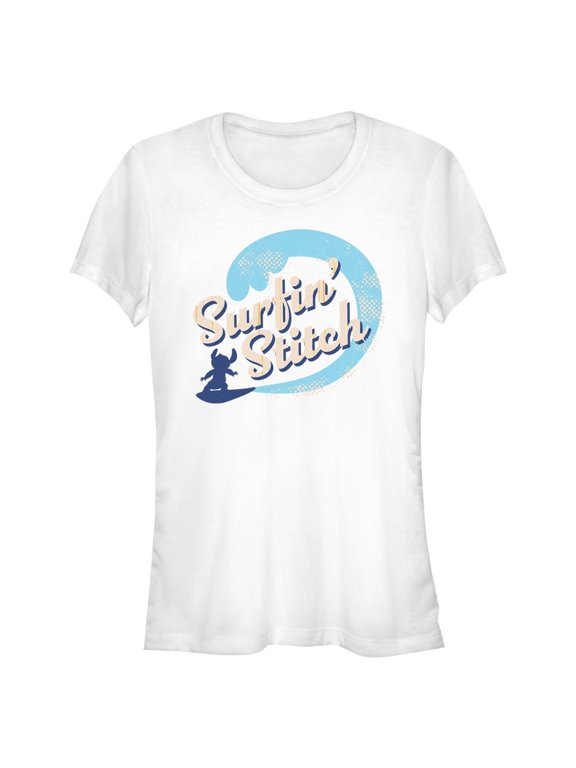 Juniors Lilo & Stitch Surfing Alien T Shirt
