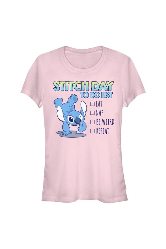 Juniors Lilo & Stitch To Do List T Shirt