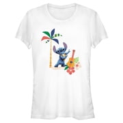 Juniors Lilo & Stitch Tropical Dancing Stitch T Shirt