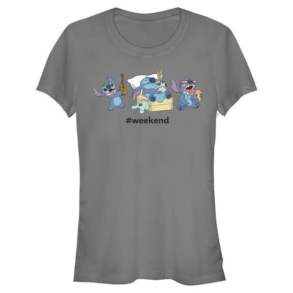 Juniors Lilo & Stitch Weekend Party Time T Shirt