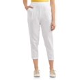 thumbnail image 1 of Juniors' Linen Pocket Skinny Trouser Pant, 1 of 4