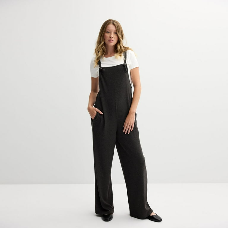 Juniors Live To Be Spoiled Knit Jumpsuit With Tee Color Grey Size LARGE Walmart