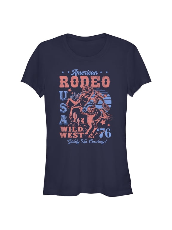 Juniors Lost Gods American Rodeo Wild West T Shirt