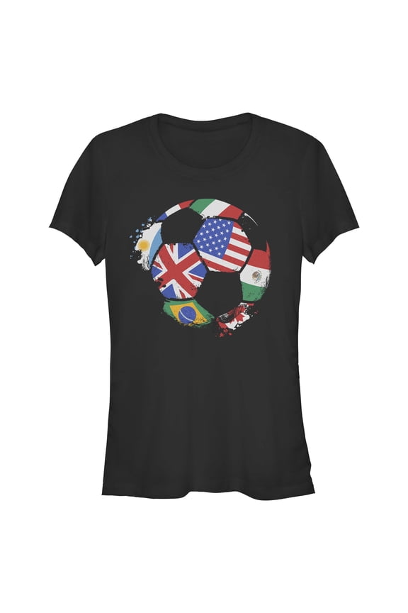 Juniors Lost Gods Country Flags Soccer Union T Shirt