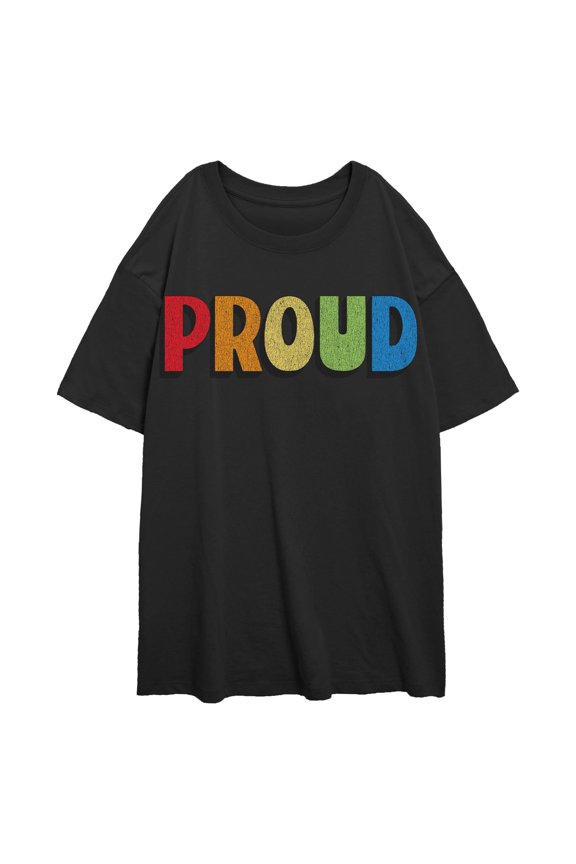 Juniors Lost Gods Distressed Proud Logo T Shirt