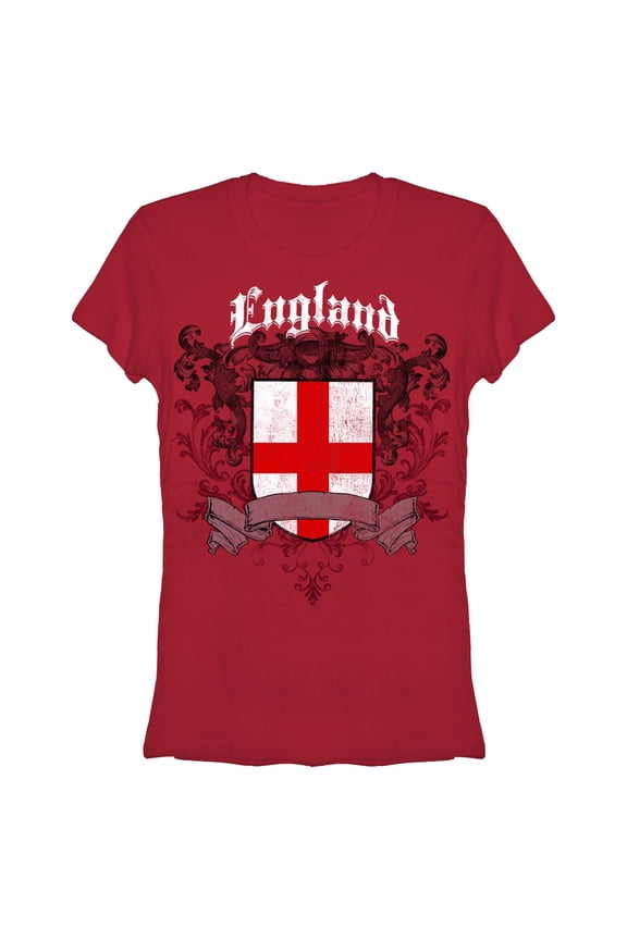 Juniors Lost Gods England Gothic St. George's Cross T Shirt