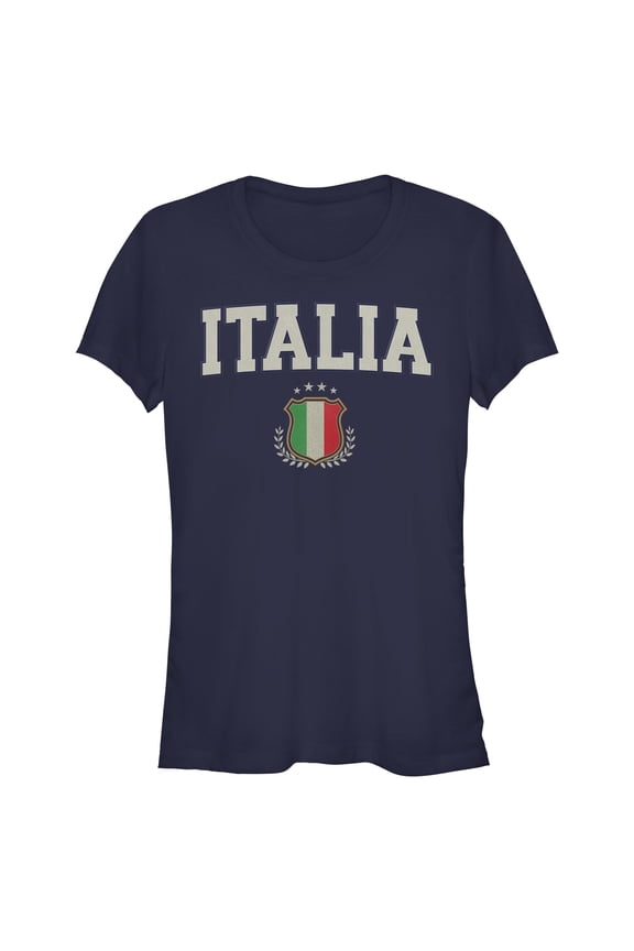 Juniors Lost Gods Italia Flag Badge Club T Shirt