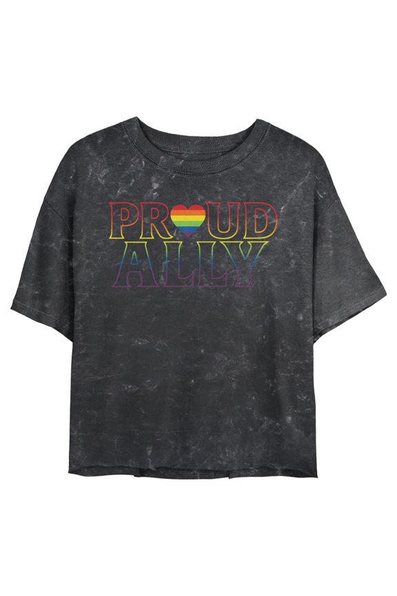 Juniors Lost Gods Proud Rainbow Ally T Shirt