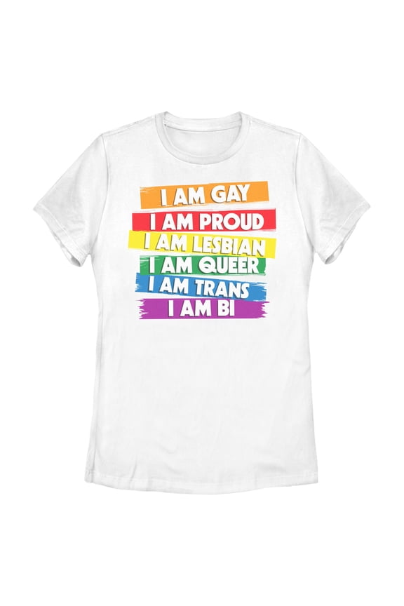 Juniors Lost Gods Rainbow I Am Proud T Shirt